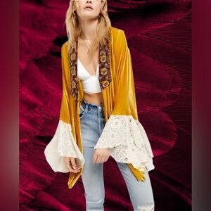 Gorgeous Rare Free People Velvet Duster